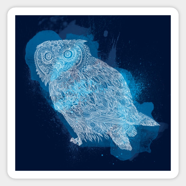 Midnight Owl Sticker by polliadesign